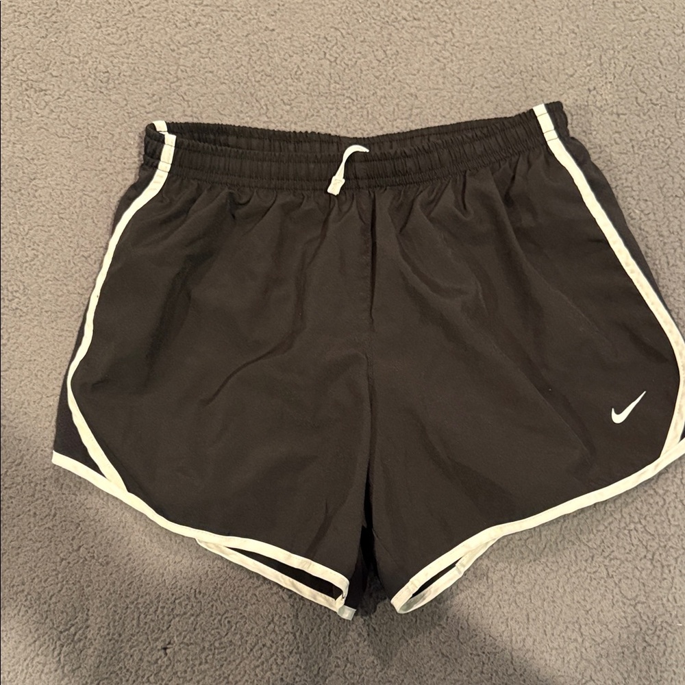 Nike Kids Black Shorts with White Trim
